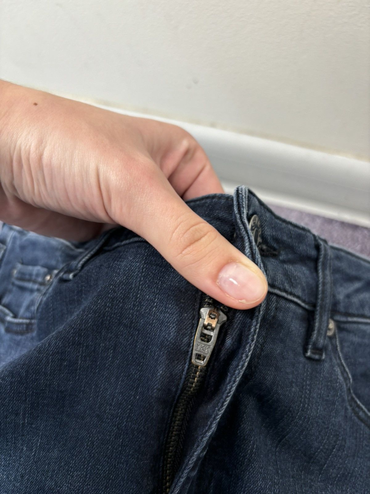 Acne Studios Acne Studios Skin 5 Deep Women’s Navy Blue Slim Denim Jeans Size 27" / US 4 / IT 40 - 6 Thumbnail