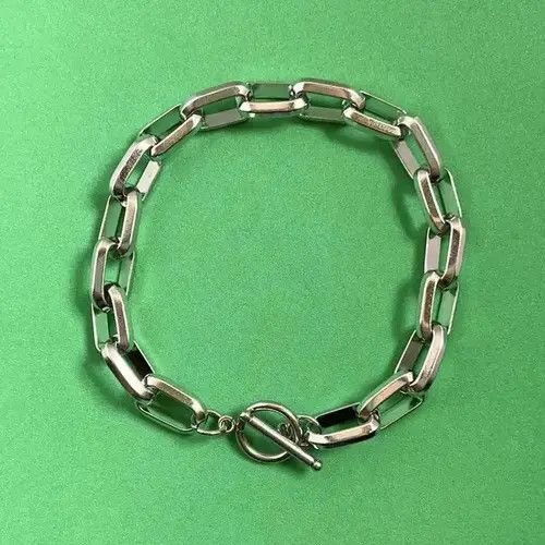 Jewelry Titanium Steel Link Chain Bracelet for Men Women Size ONE SIZE - 1 Thumbnail