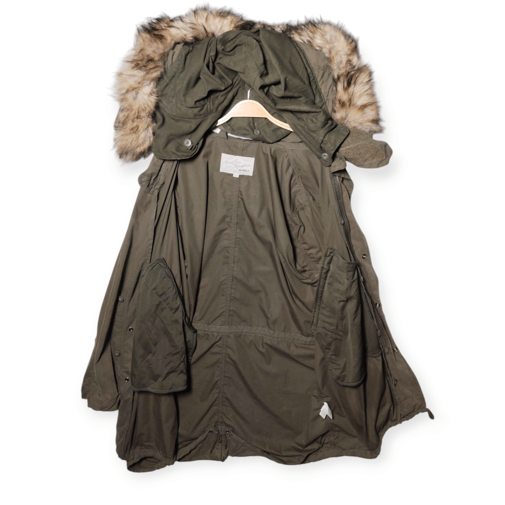 Avirex × Vintage Avirex USA Parka Jacket Detachble Hoodies and inner - 0002 Size US XL / EU 56 / 4 - 5 Thumbnail