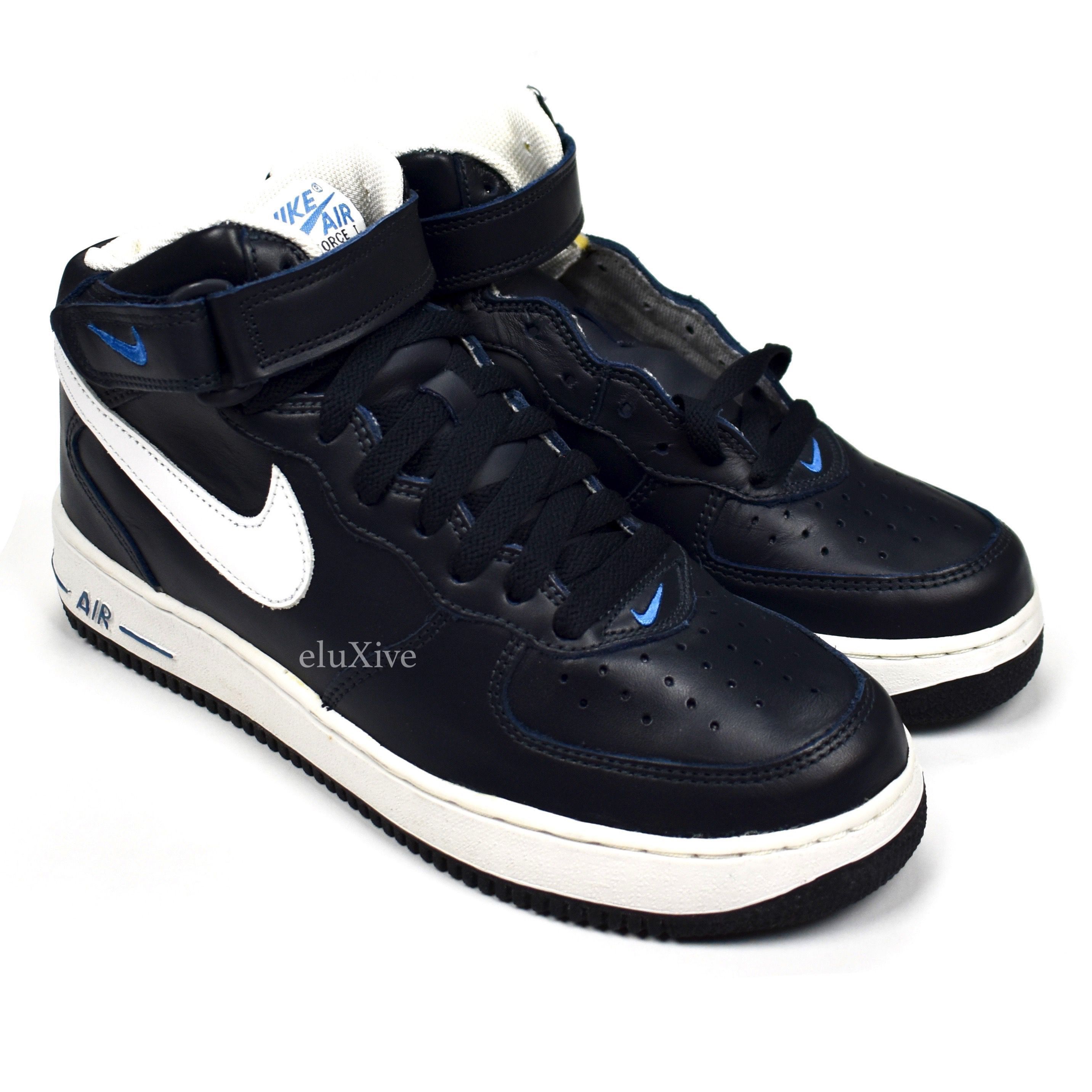 Nike 2003 Nike Air Force 1 Mid Dark Obsidian Varsity Blue DS Size US 8 / EU 41 - 1 Preview