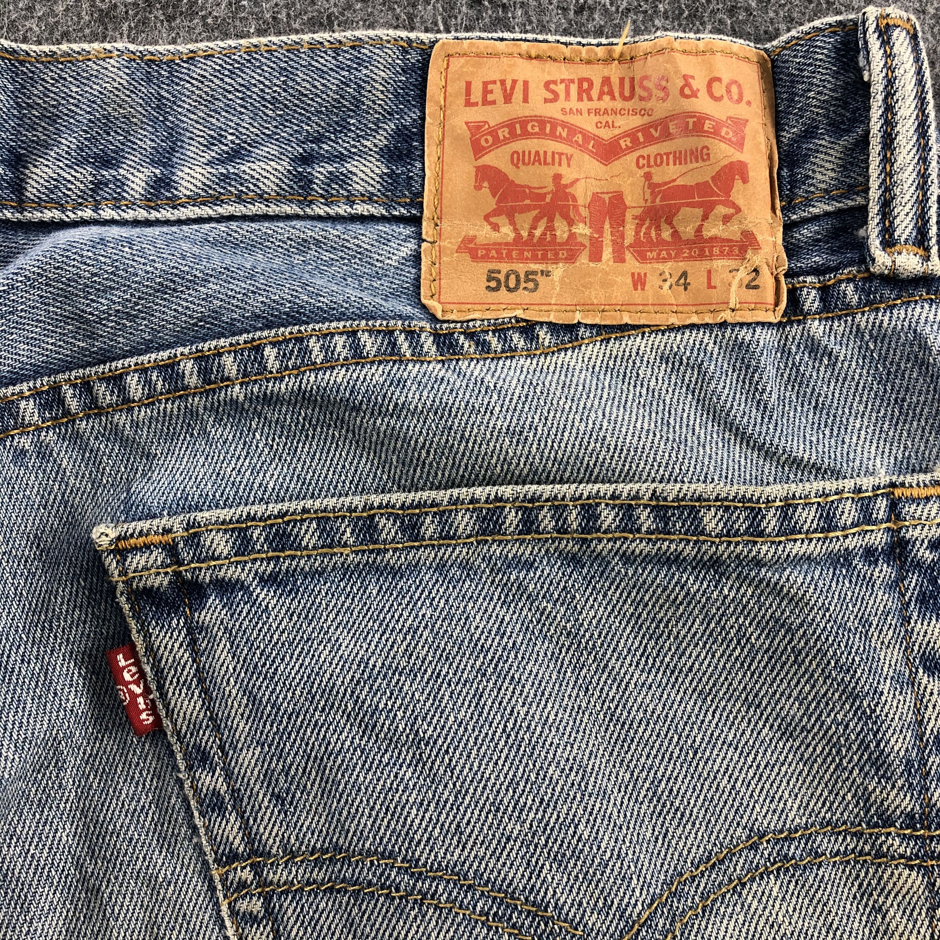 Levi's Vintage Light Wash Levis 505 Jeans- J1352 Size US 36 / EU 52 - 5 Thumbnail
