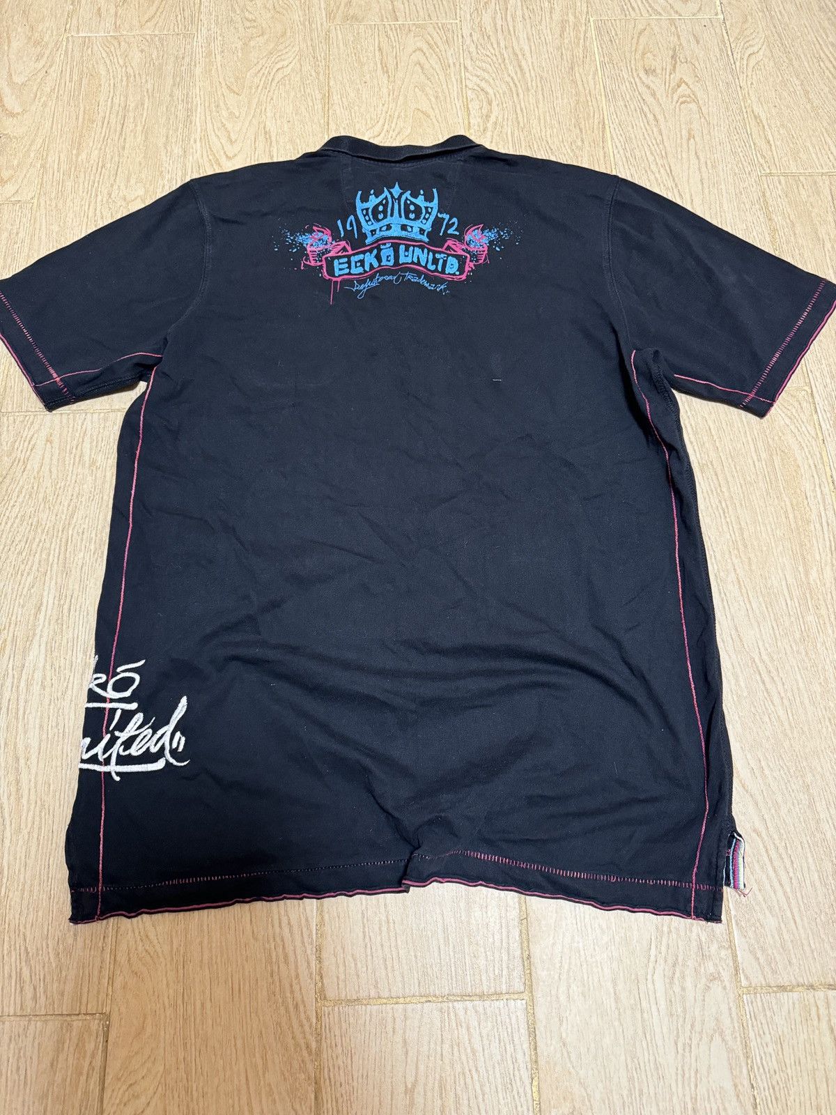 Ecko Unltd. × Polo Ralph Lauren Vintage Ecko Unltd. Polo Ralph Lauren style distressed polo Size US M / EU 48-50 / 2 - 7 Thumbnail