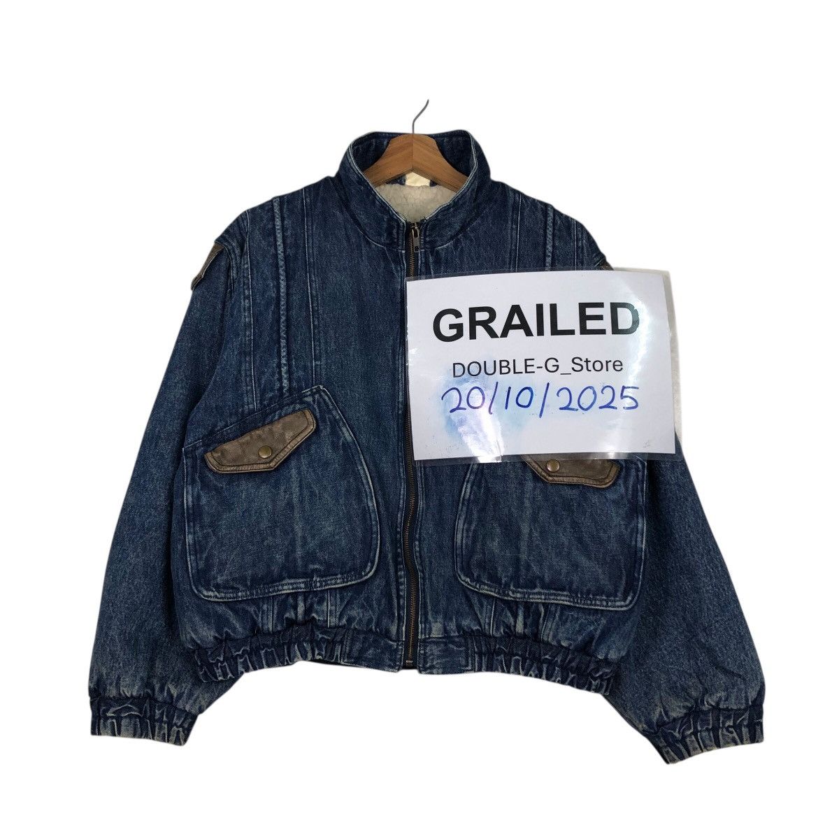 Japanese Brand 📌Vintage Bomber Denim Jacket Unbranded Blanket Issey Miyake Size US M / EU 48-50 / 2 - 1 Thumbnail