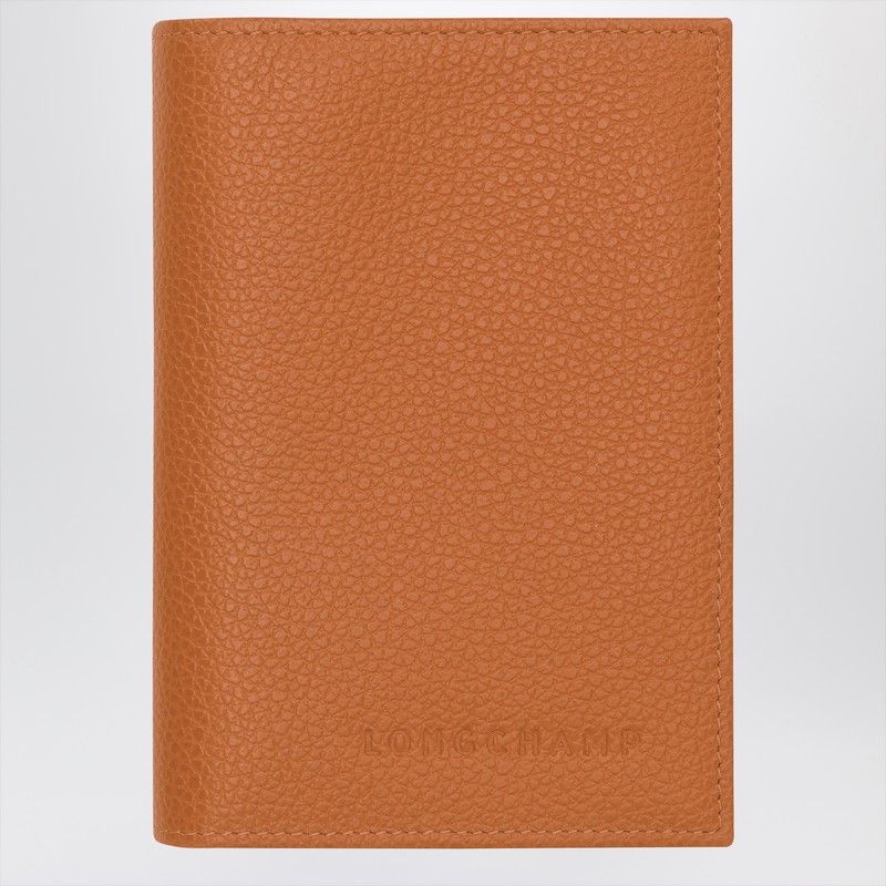 Longchamp Longchamp Le Foulonne Amber-Coloured Passport Case Size ONE SIZE - 1 Thumbnail