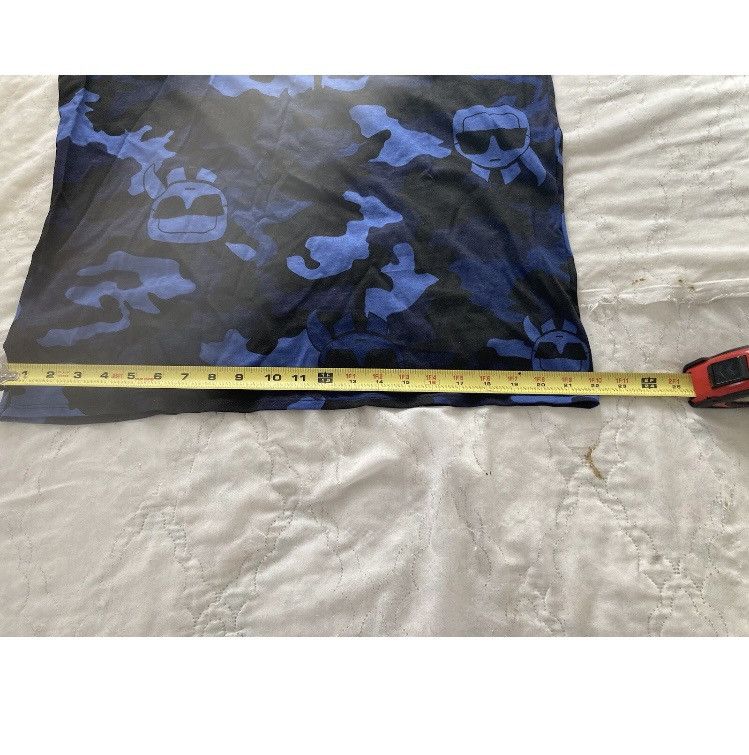 Karl Lagerfeld Karl Lagerfeld Blue Camo Head T-Shirt L Size US L / EU 52-54 / 3 - 6 Thumbnail