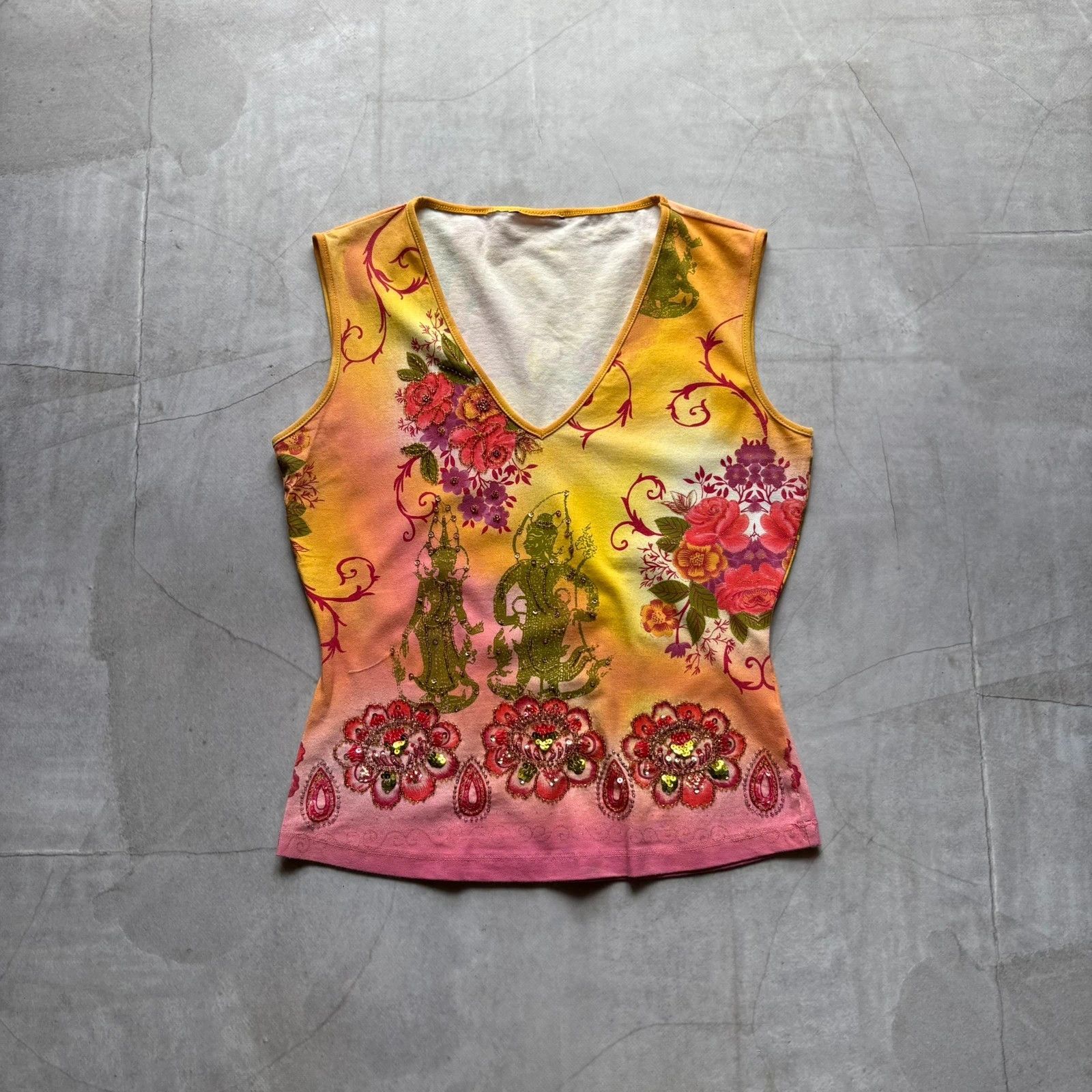 Hysteric Glamour × Undercover Y2K 00s Buddha Hindu Shiva Gothic Punk Tank Top T Shirt tee Size M / US 6-8 / IT 42-44 - 1 Thumbnail