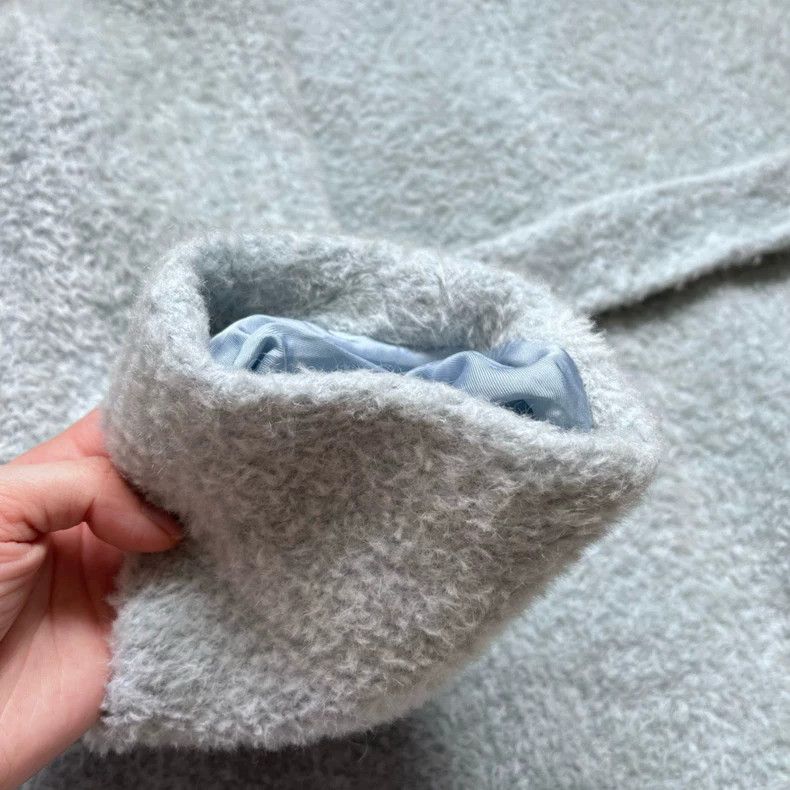 Max Mara Max Mara Studio Sky Blue Alpaca Coat Jacket Size XS / US 0-2 / IT 36-38 - 3 Thumbnail