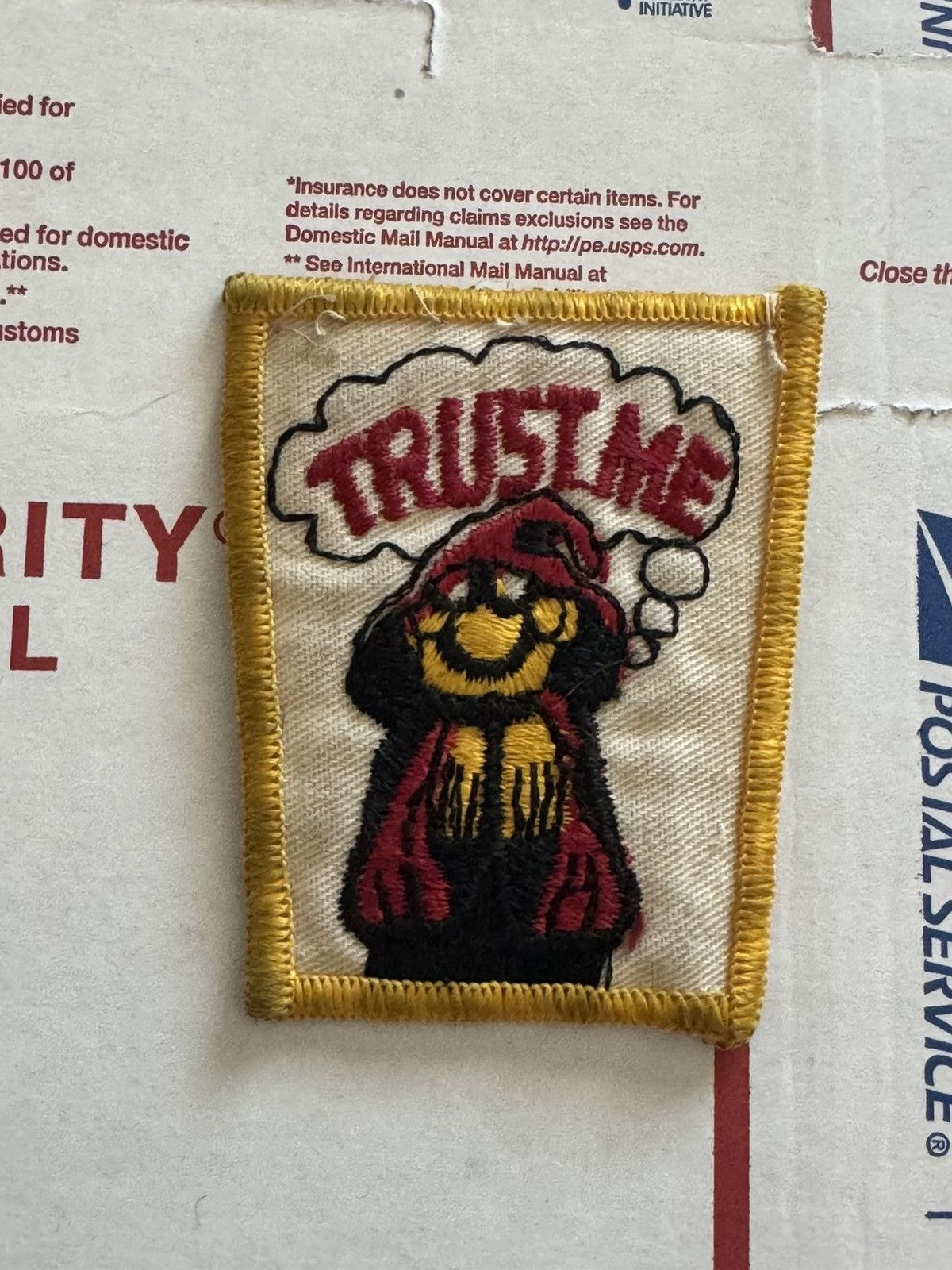 Other Trust Me Mischievous Wizard Vintage Band Patch 80s Americana Size ONE SIZE - 3 Thumbnail