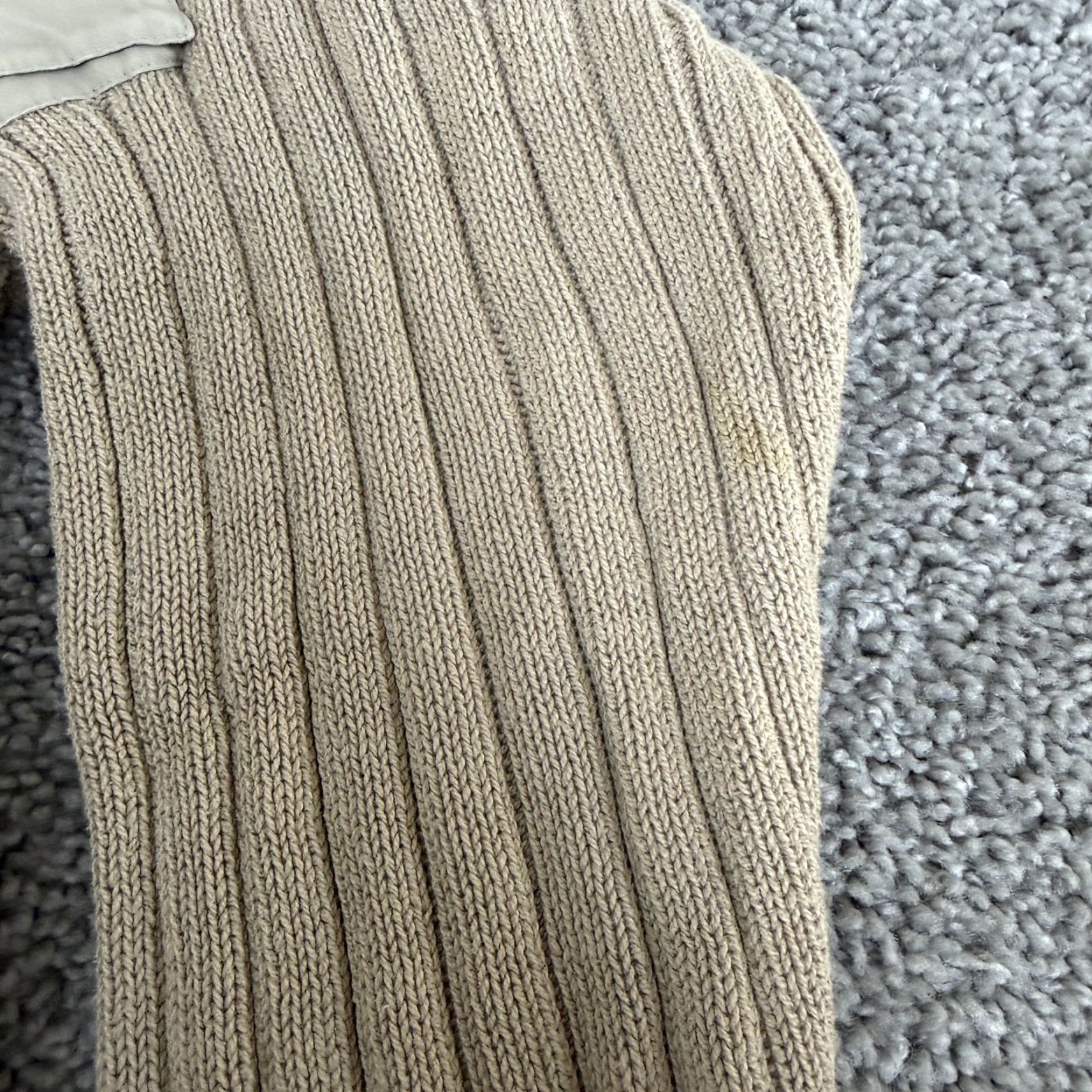 Eddie Bauer Eddie Bauer Legend Sweater Mens M Beige Cotton Crewneck Knit with Pockets UK Size US M / EU 48-50 / 2 - 7 Thumbnail