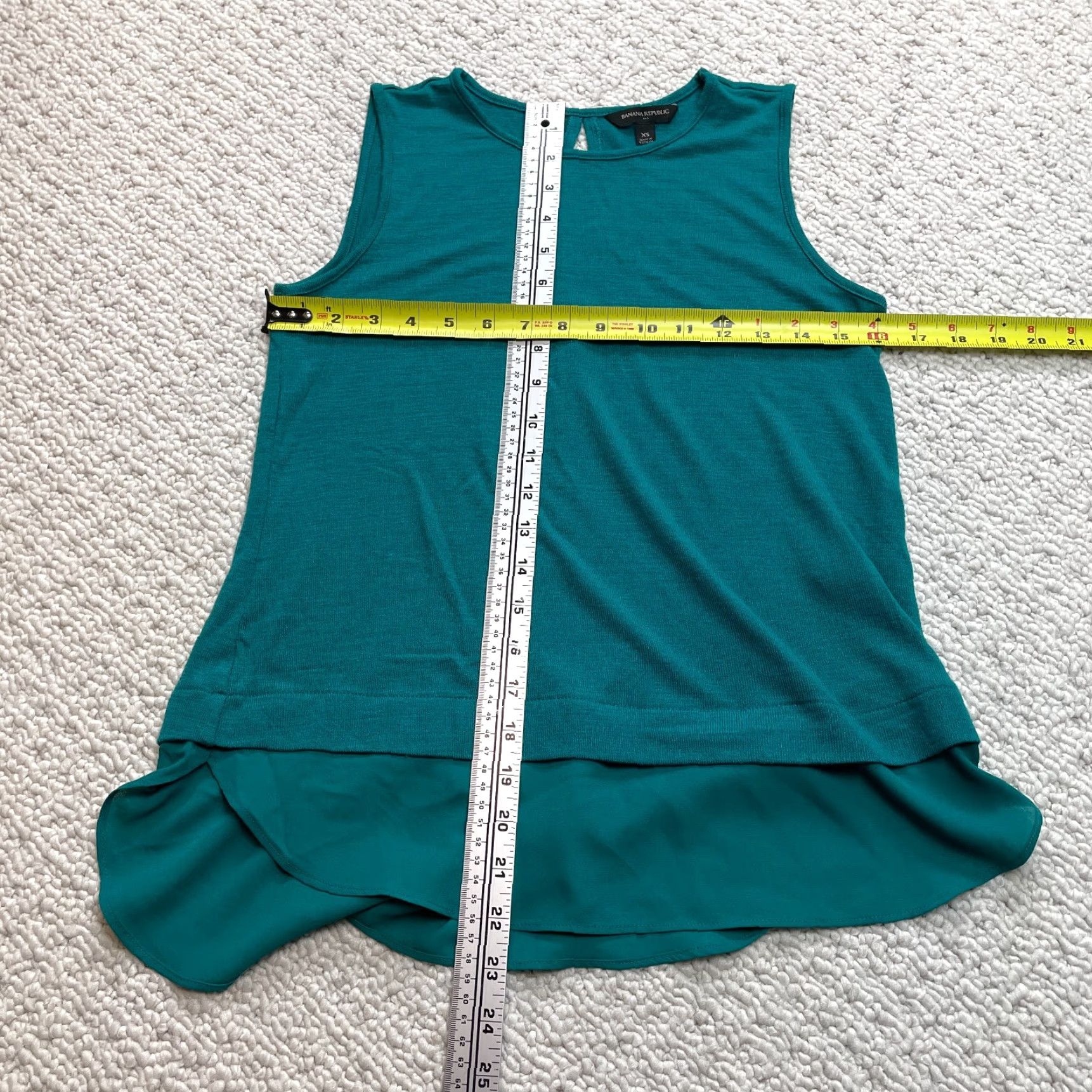 Banana Republic VINTAGE Banana Republic Tank Top Womens XS Blue Sleeveless Polyester Rayon Soft Tank Top Size XS / US 0-2 / IT 36-38 - 3 Thumbnail