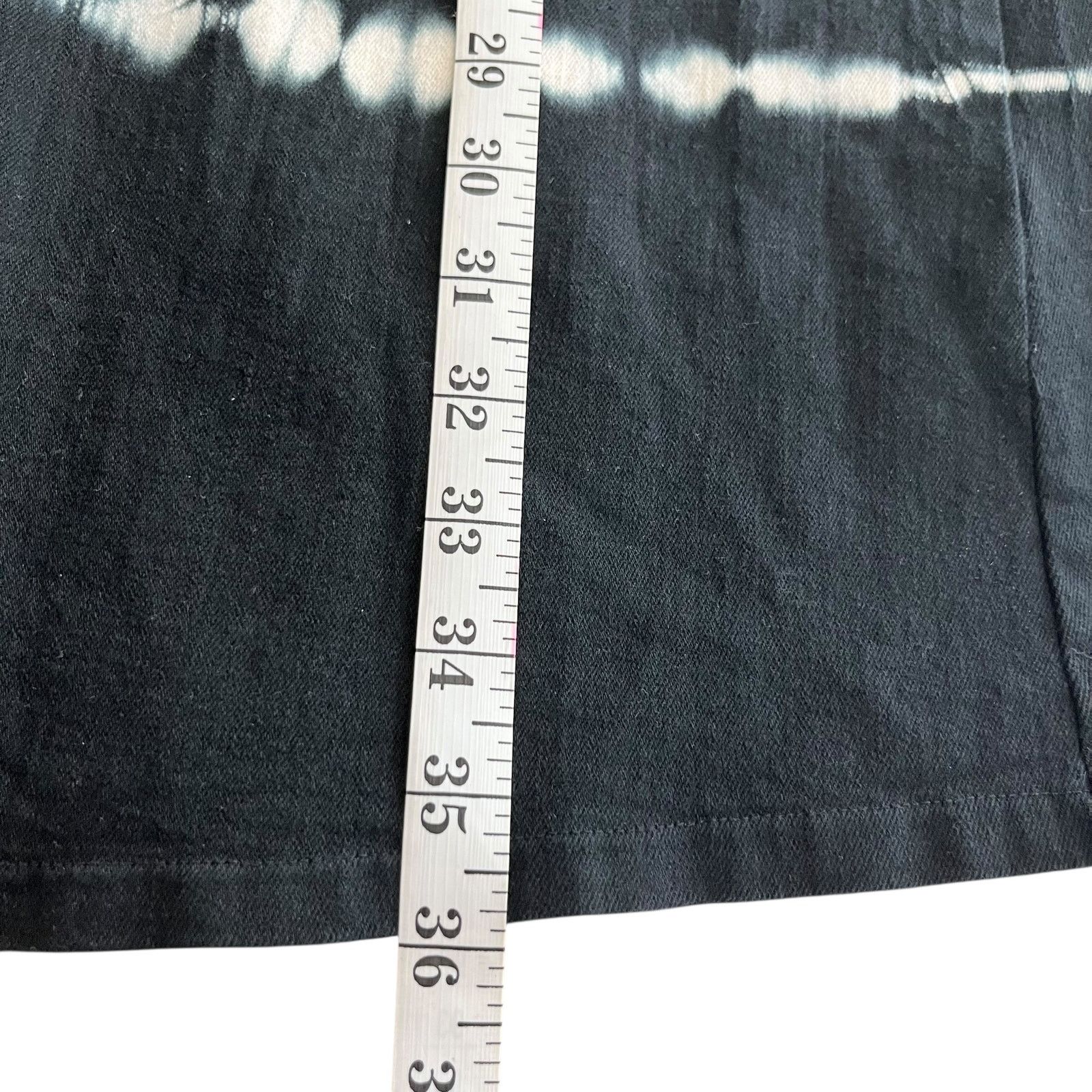 Other Steph Black Denim Tie Dye Exaggerated Collar Dress Size XS / US 0-2 / IT 36-38 - 9 Thumbnail