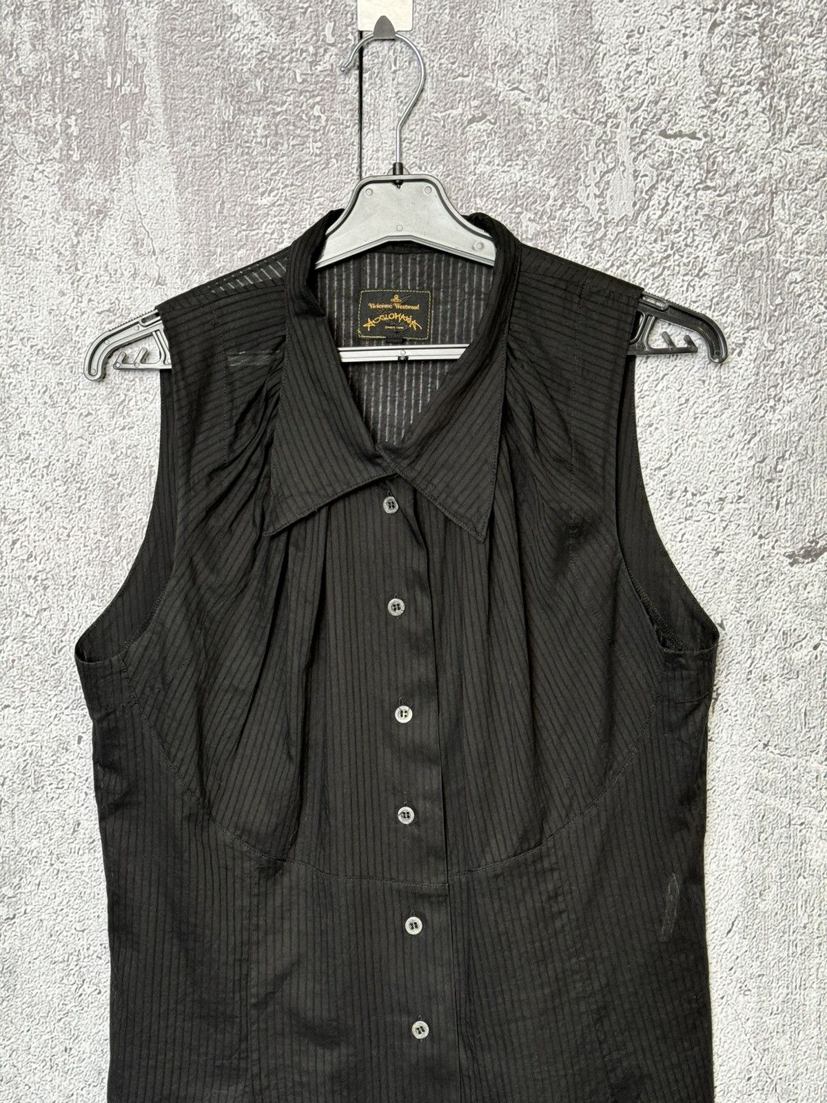 Vivienne Westwood Vivienne Westwood Anglomania Sheer Sleeveless Blouse Shirt Size L / US 10 / IT 46 - 2 Thumbnail