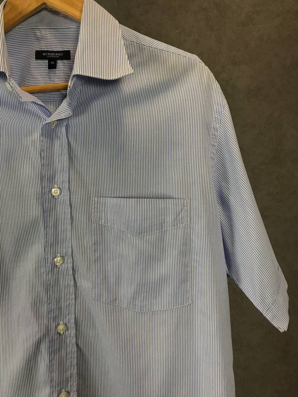 Burberry Burberry vintage luxury designer striped shirt Size US XL / EU 56 / 4 - 2 Thumbnail