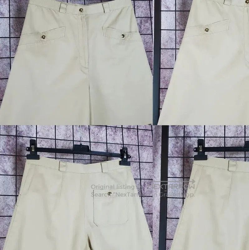 Givenchy Givenchy Summer Khaki Cotton Embroidered Pants . Size 26" / US 2 / IT 38 - 3 Thumbnail