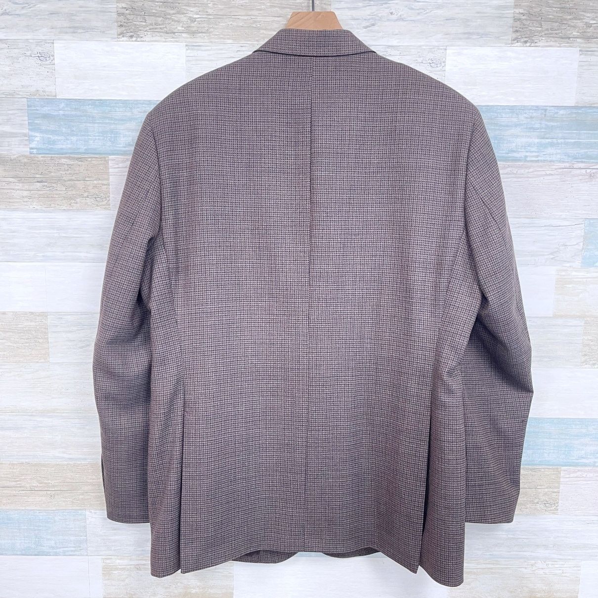 Jos. A. Bank Jos A Bank Travelers Wool Tailored Fit Brown Plaid 44L Size 44L - 5 Thumbnail
