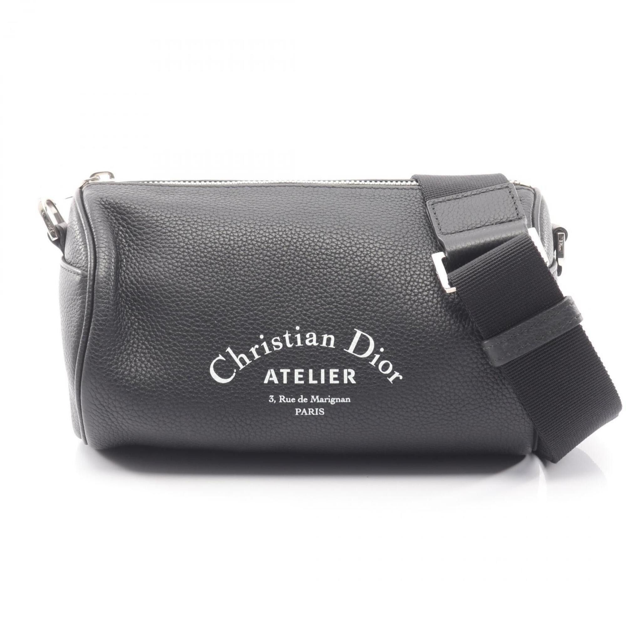 Dior Christian Dior Dior Atelier Roller Shoulder Bag/Handbag, Leather, Men's/Women's, Black, 1ATPO061XXX-H03E Size ONE SIZE - 1 Thumbnail