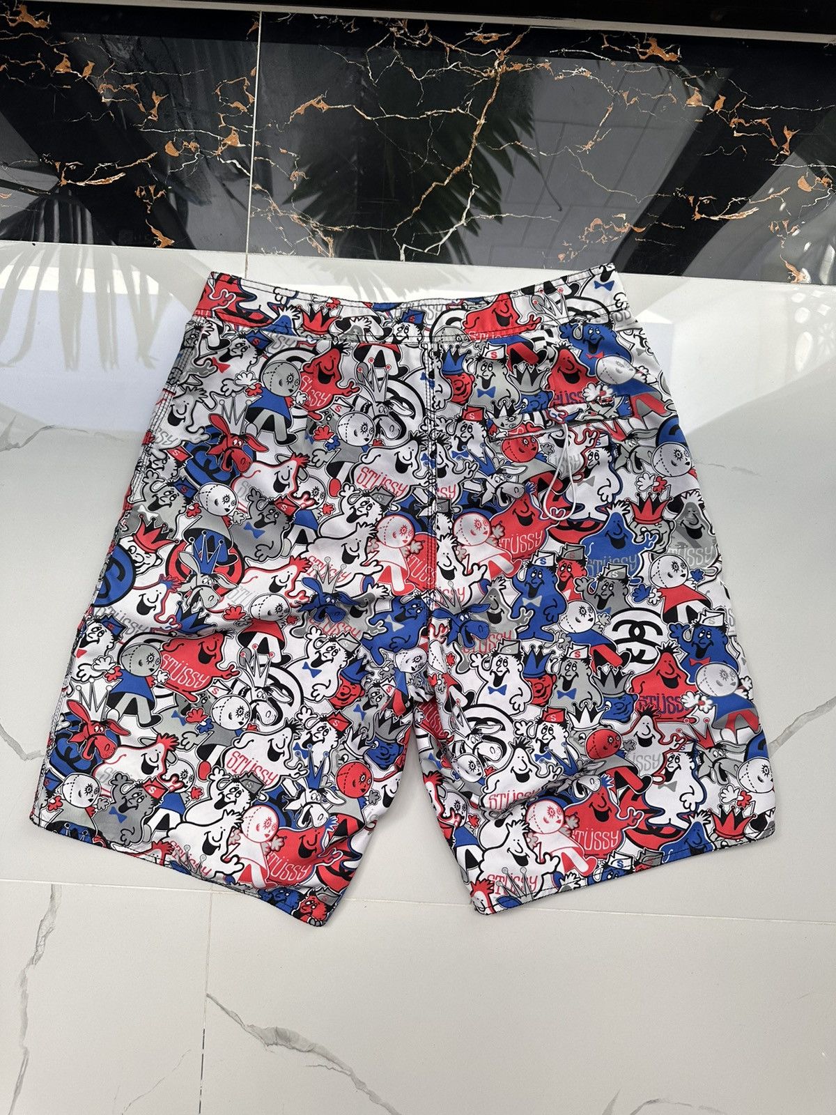 Stussy × Vintage STUSSY VINTAGE MONOLOGO STREETWEAR SHORTS Size US 32 / EU 48 - 6 Thumbnail