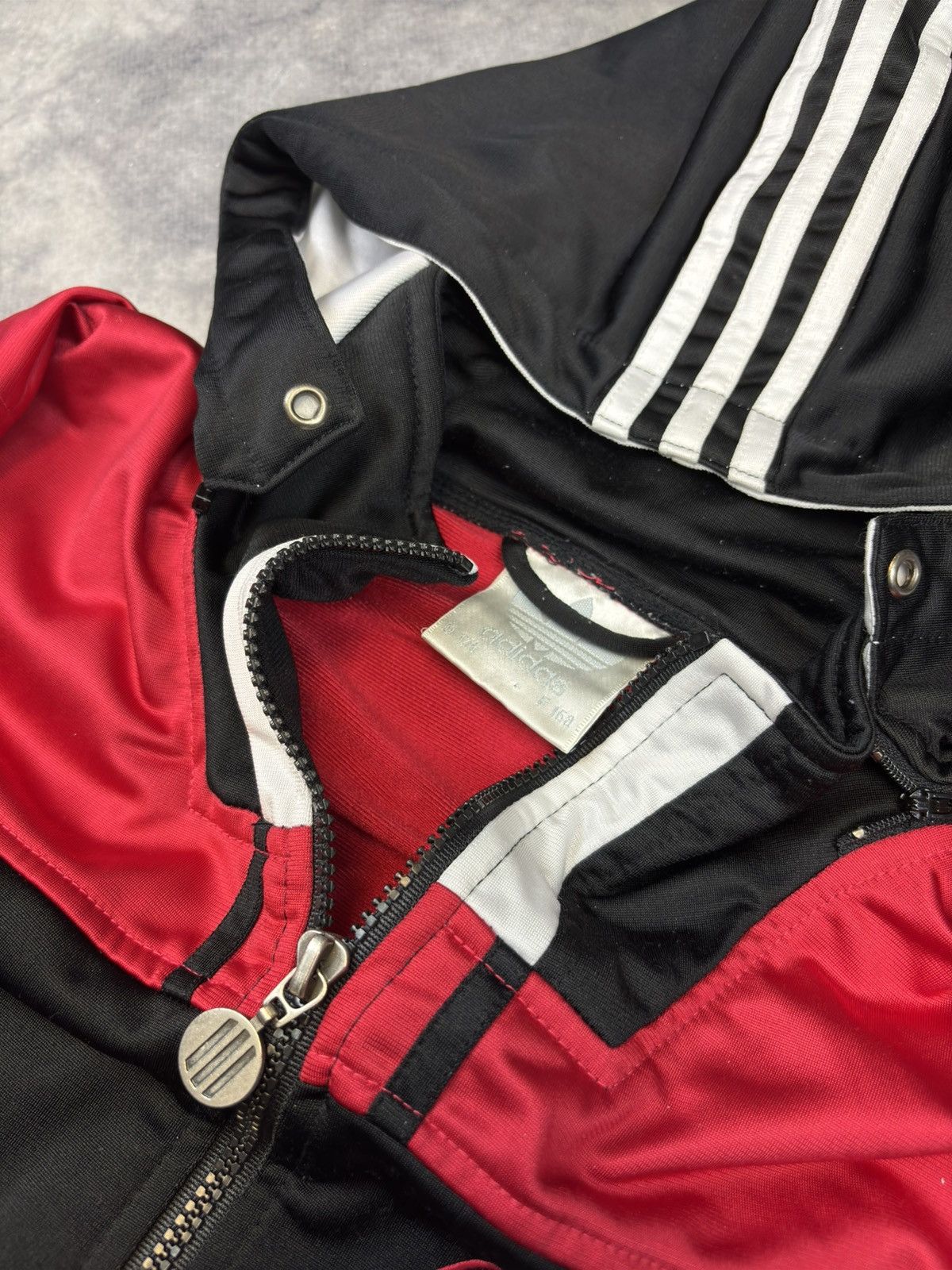 Adidas Vintage adidas 3 stripe zip hoodie sweatshirt sport logo Size US L / EU 52-54 / 3 - 3 Thumbnail