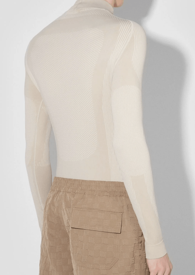 Misbhv MISBHV Mock-Neck Long-Sleeve Top, Beige/Grey - Men's S Size US S / EU 44-46 / 1 - 7 Thumbnail