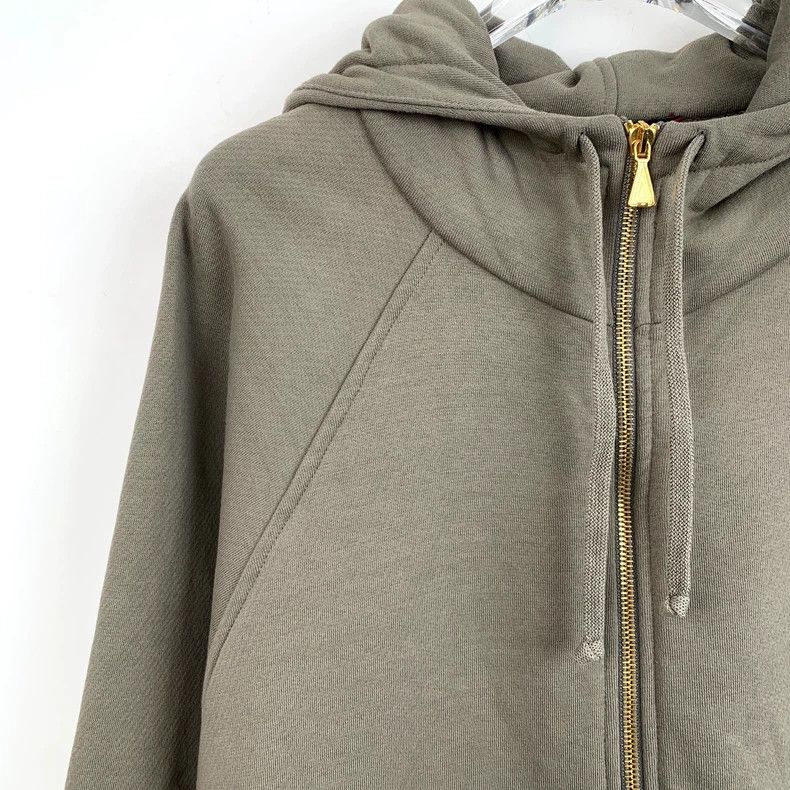 Gucci Gucci Brown-green webbing logo embroidery cotton hooded dra Size US XS / EU 42 / 0 - 3 Thumbnail