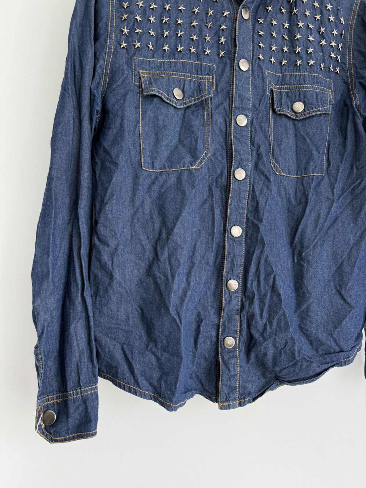 Japanese Brand × Vintage Vintage Kamimura Tokyo Avant Garde Denim Shirt Size US M / EU 48-50 / 2 - 2 Thumbnail