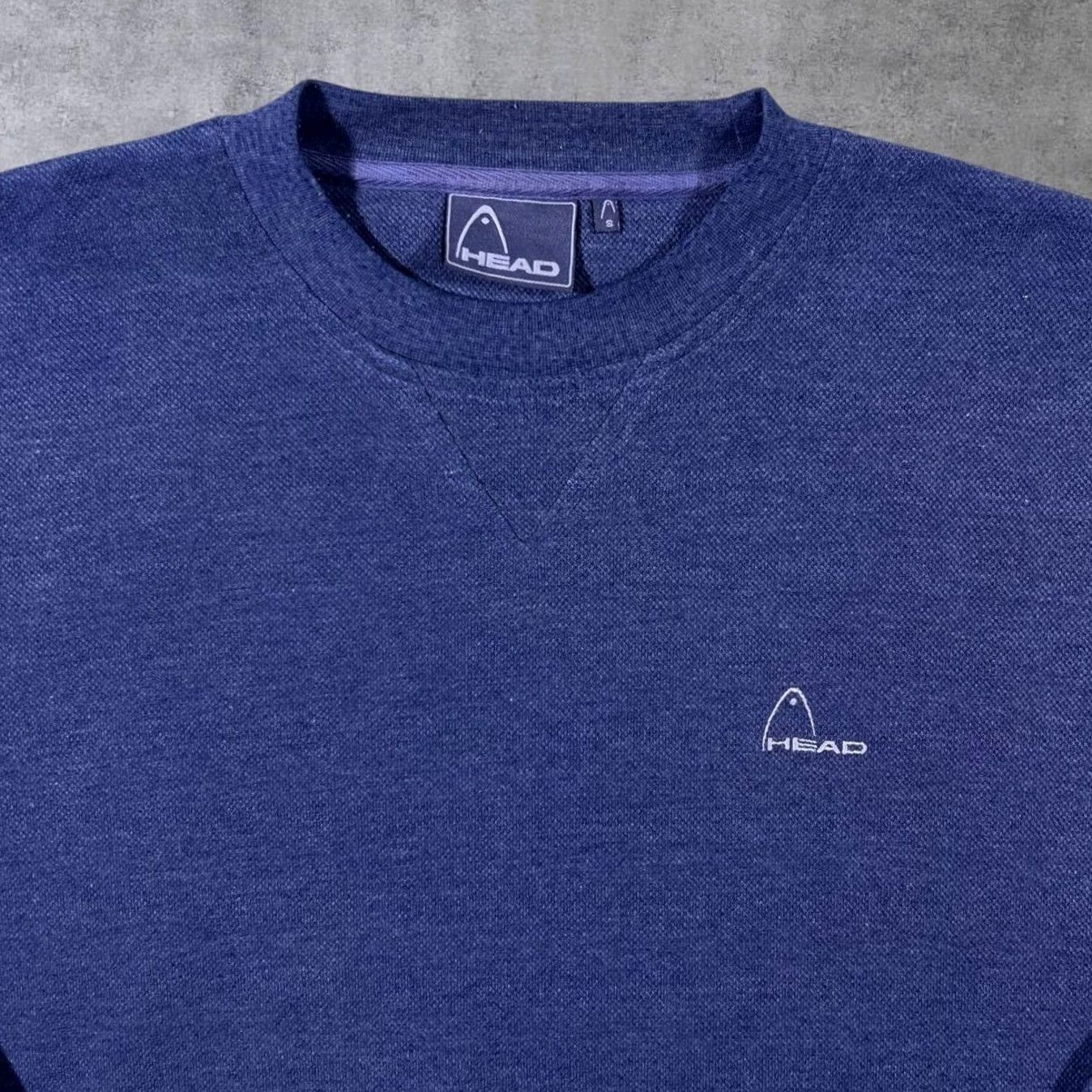 Vintage VINTAGE Head Blue Embroidered Mini Logo Crewneck Sweatshirt Small Mens Sweatshirt Logo 90s? Size US S / EU 44-46 / 1 - 4 Thumbnail