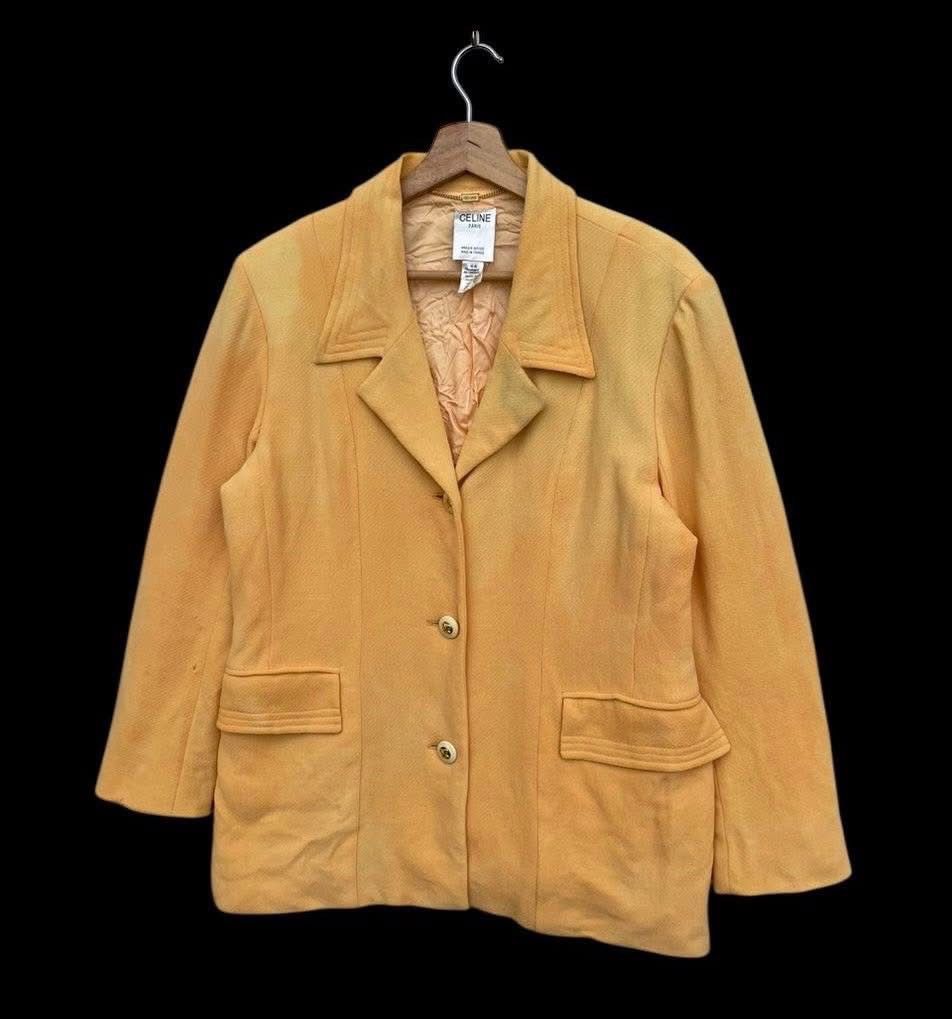 Celine RARE🔥 Celine Wool Jacket Button Closure 100% Silk Jacket Size US M / EU 48-50 / 2 - 3 Thumbnail