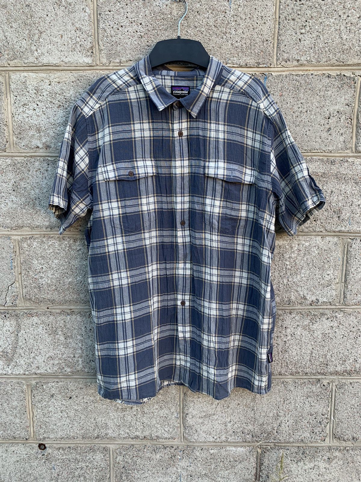 Japanese Brand × Patagonia × Vintage Patagonia Vintage Striped Shirt Short Sleeve Size US XL / EU 56 / 4 - 1 Thumbnail