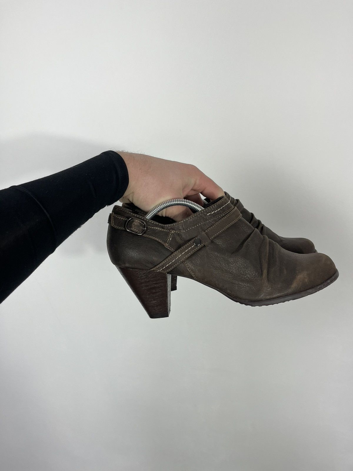 Other Women’s Brown Leather Ankle Boots Heels 41 Size US 10 / IT 40 - 8 Thumbnail