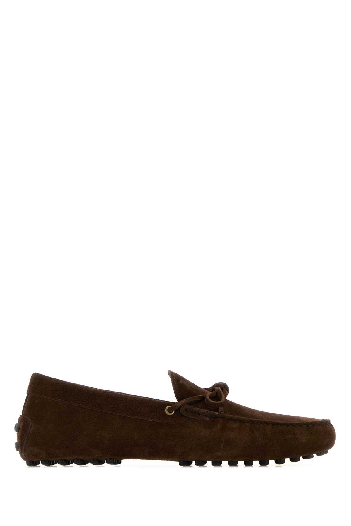 Brown Suede Loafers