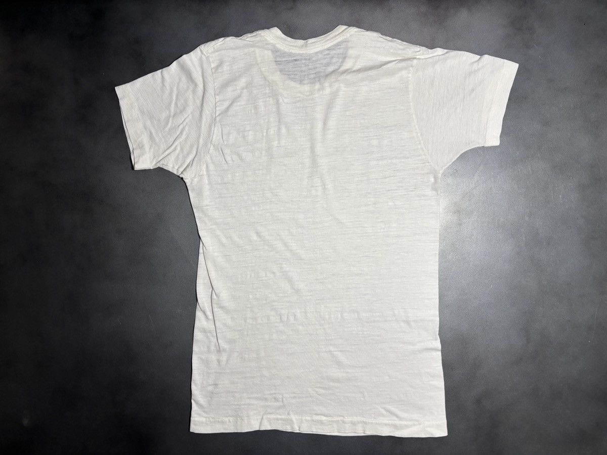 Vintage 1980s Vintage Blank Tee White Sheer Faded Worn Thrashed Dist Size US S / EU 44-46 / 1 - 10 Thumbnail