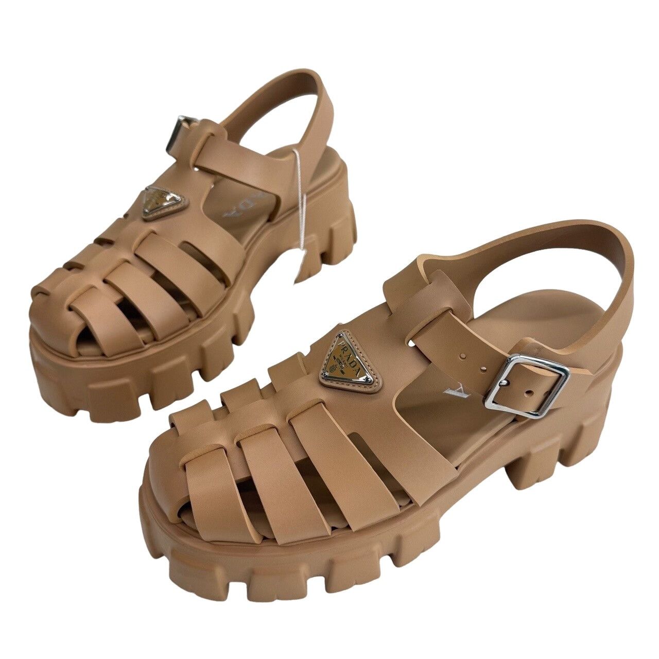 Prada Prada Monolith Rubber Sandals Size 36 Size US 6 / IT 36 - 1 Thumbnail