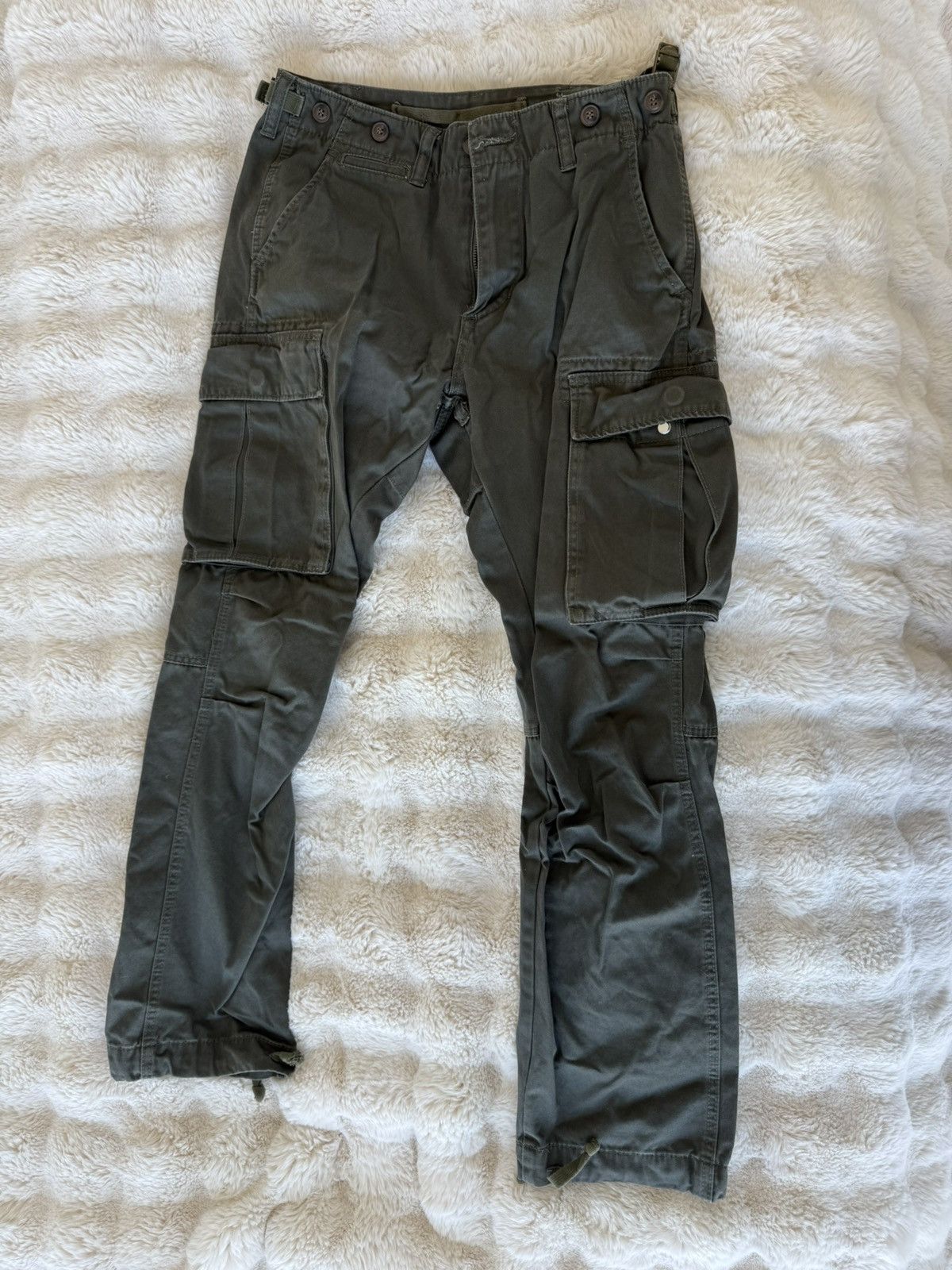 MNML MNML LA Cargo Pants (Olive Green) Size US 32 / EU 48 - 1 Thumbnail