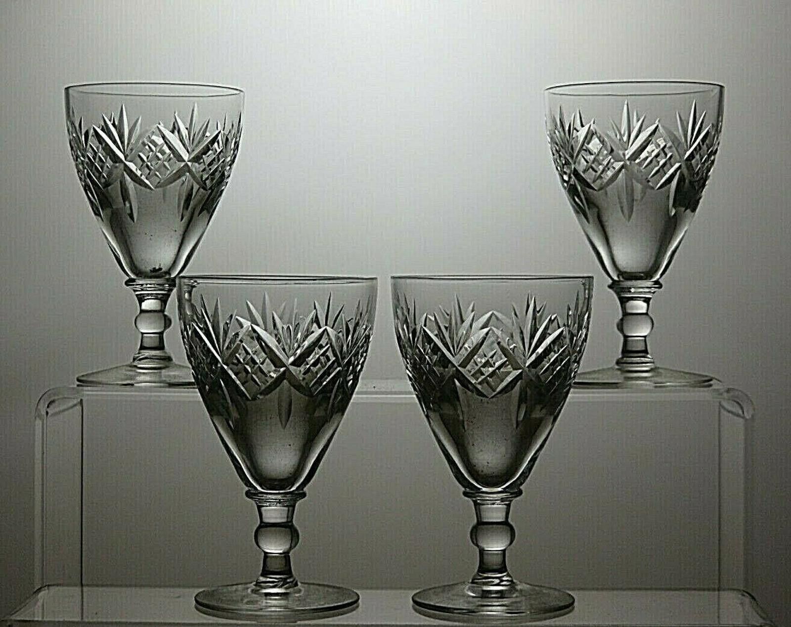 Other Webb Corbett Crystal Cut Set Of 4 Sherry Glasses 3 3/4" Size ONE SIZE - 2 Thumbnail