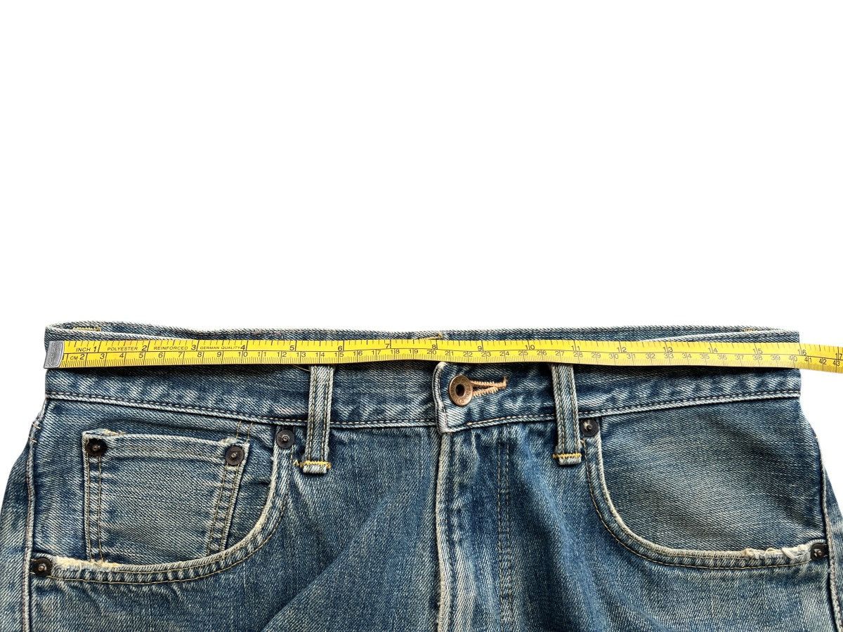 Edwin Vintage Edwin 505 Distressed Mudwash Selvedge Denim 32x30 Size US 32 / EU 48 - 12 Thumbnail