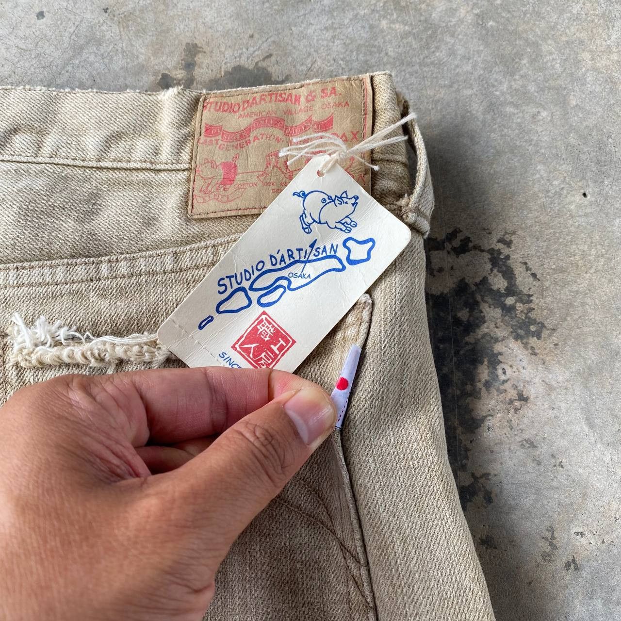 Studio D'Artisan VINTAGE STUDIO DARTISAN PRISONER DENIM DISTRESSED W28 Size US 28 / EU 44 - 12 Thumbnail