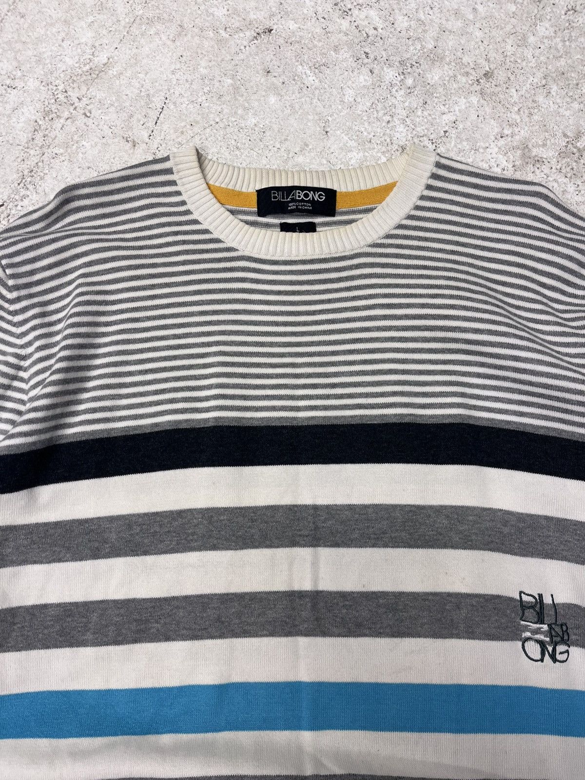 Billabong Vintage/ y2k striped billabong sweater Size US L / EU 52-54 / 3 - 1 Thumbnail