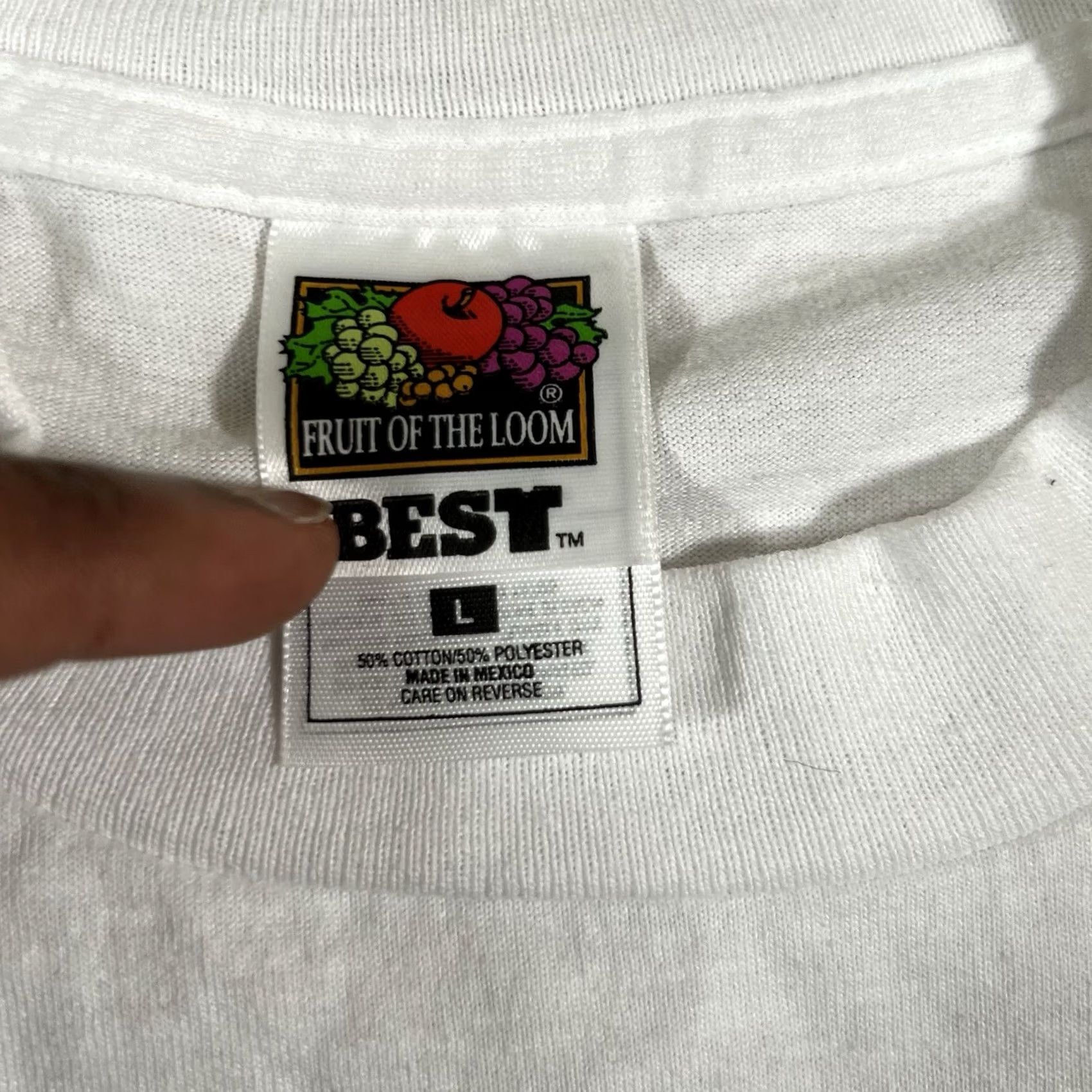 Fruit Of The Loom VINTAGE American Biggest Election Night Watch Party Tshirt Single Stitch Shirt Mens L White Stitch 1996 Size US L / EU 52-54 / 3 - 5 Thumbnail