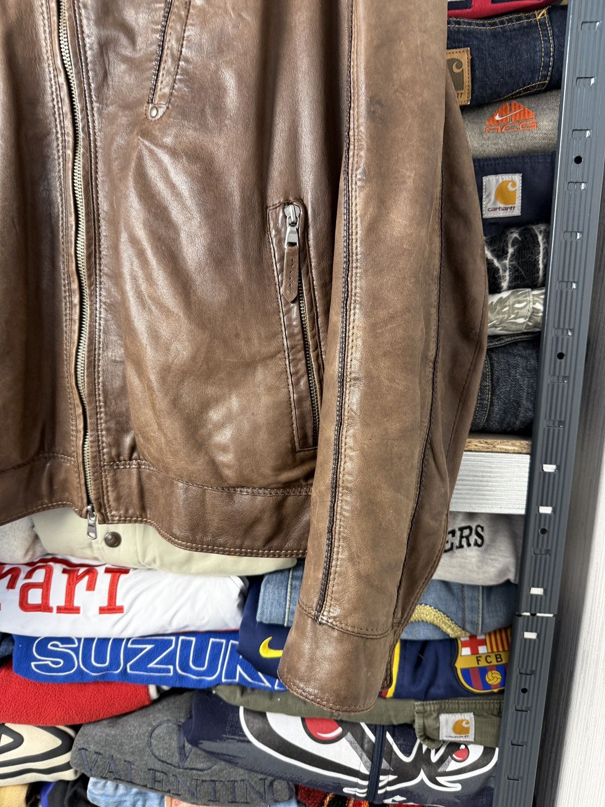 Gimo's Gimos Pelle Leather Bomber Jacket Japanese Style Size US L / EU 52-54 / 3 - 6 Thumbnail