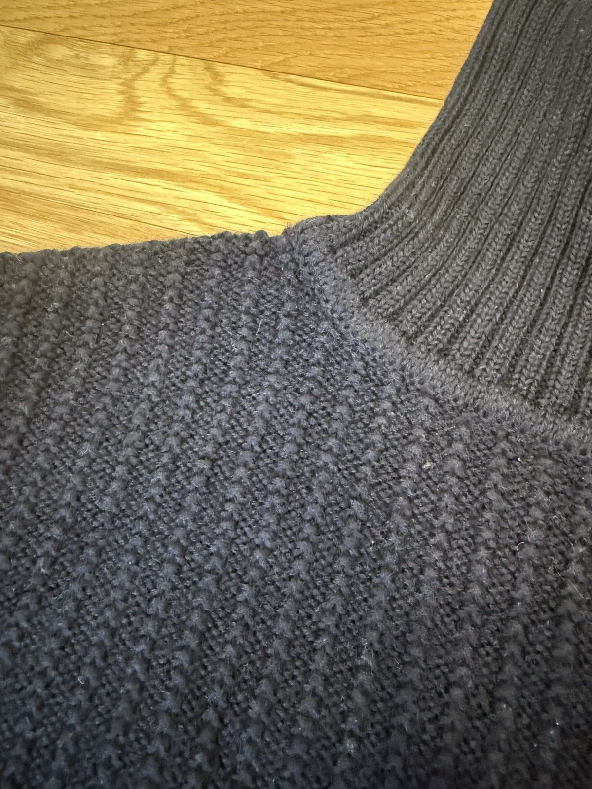 Armor-Lux Armor-Lux Navy Turtleneck Sweater – Ribbed Knit – Size L Size US L / EU 52-54 / 3 - 3 Thumbnail