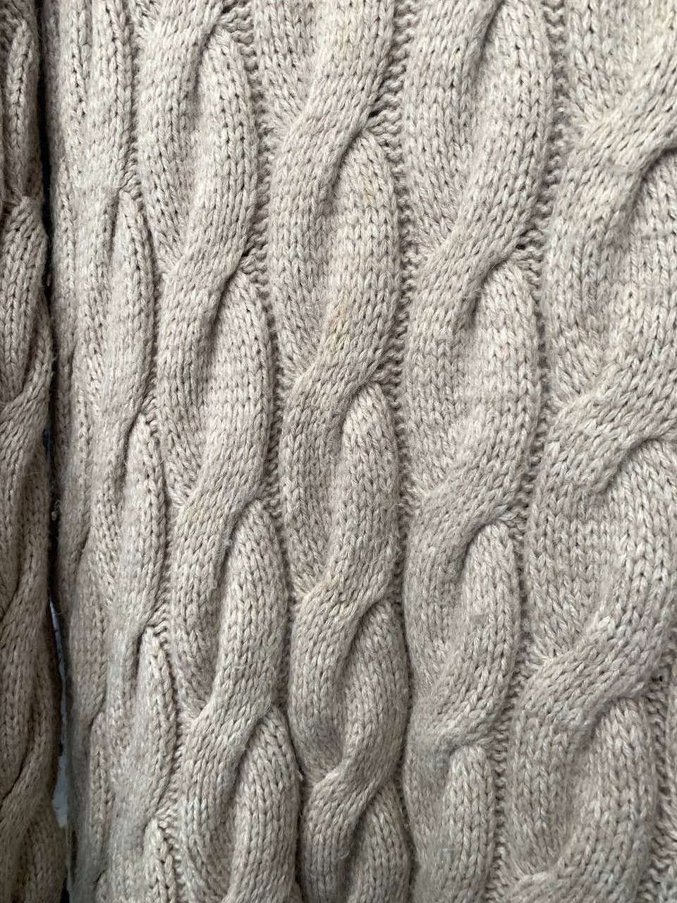Burberry × Vintage Thomas Burberry Beige Cable Knitted Wool Sweater Size M / US 6-8 / IT 42-44 - 5 Thumbnail