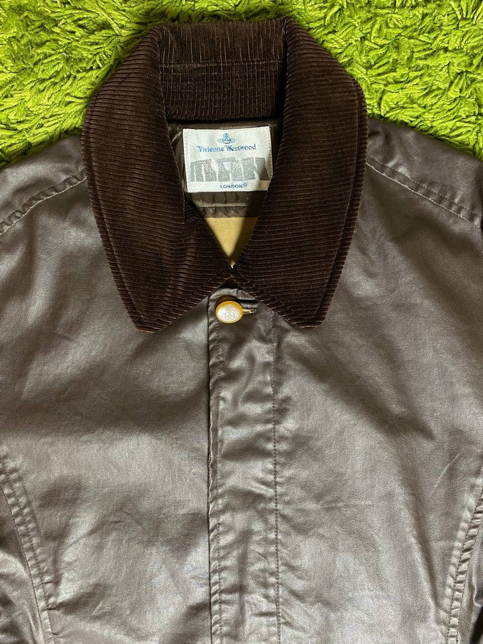 Vivienne Westwood Vivienne Westwood AW 97 Wax Leather Zip Jacket Vintage Y2K Size US XL / EU 56 / 4 - 8 Thumbnail