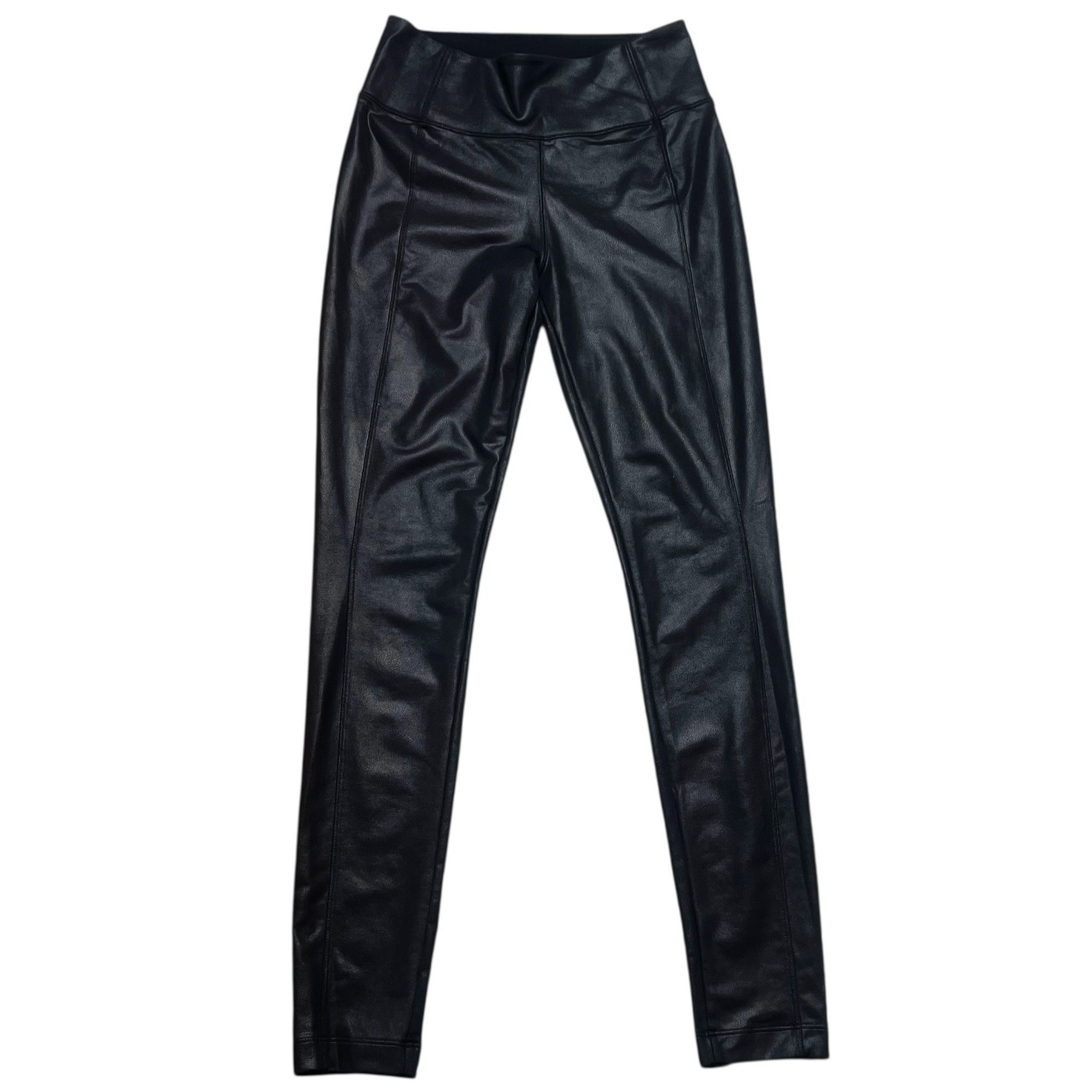 Athleta Athleta Delancey Gleam Tight Womens Size XS Black Faux Leath Size 26" / US 2 / IT 38 - 1 Thumbnail