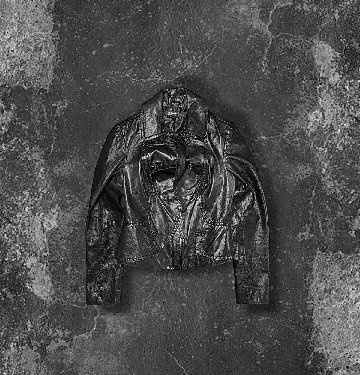 Vintage Avant Garde Cropped leather jacket Size S / US 4 / IT 40 - 1 Thumbnail