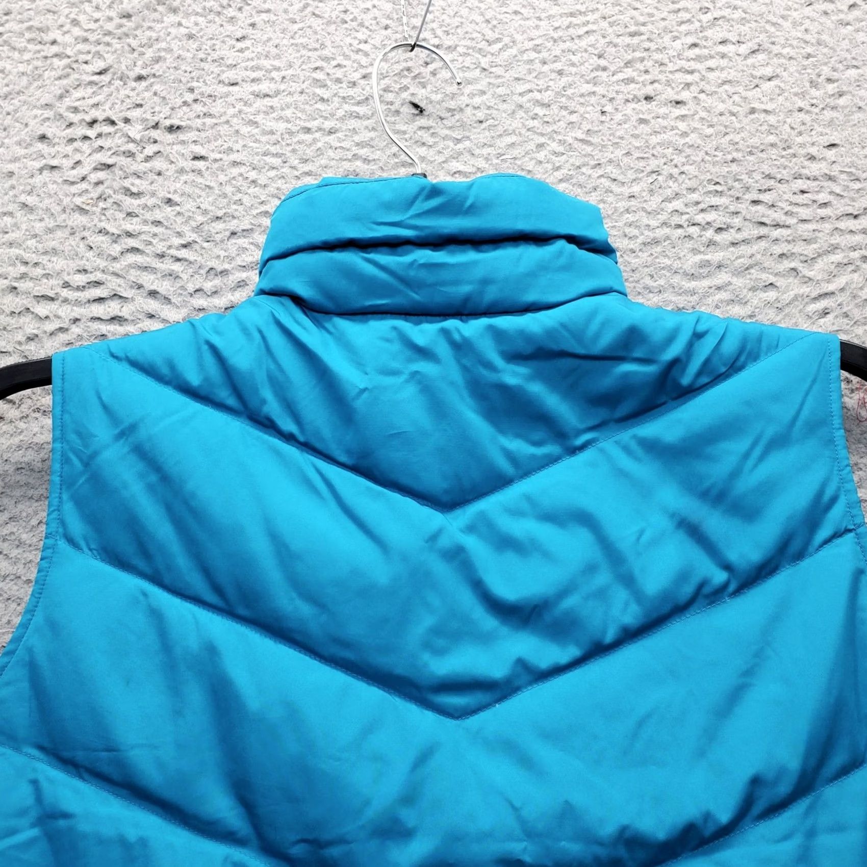 Lands' End Lands' End Down Puffer Vest Womens S Blue Quilted Winter Sleeveless Full Zip Vest Size S / US 4 / IT 40 - 6 Thumbnail