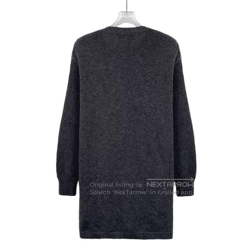 Valentino Valentino Black and gray crew neck single-breasted long-sl Size S / US 4 / IT 40 - 2 Thumbnail