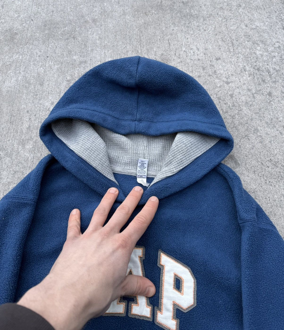 Other Vintage GAP Y2K avantgarde streetwear fleece hoodie Size US XS / EU 42 / 0 - 8 Thumbnail