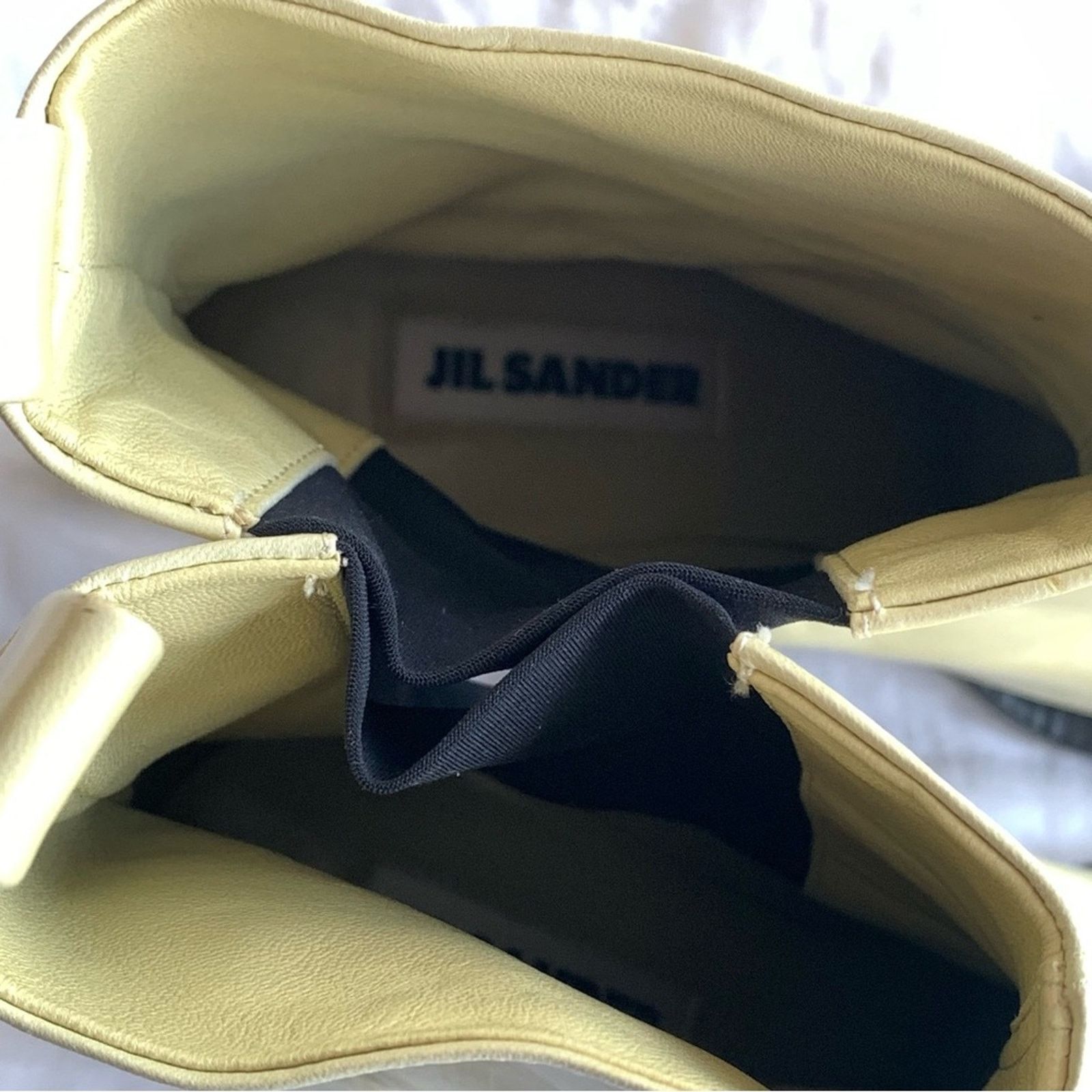 Jil Sander Jil Sander Neutral 80 Dune Leather Pointy Ankle Tripon Boots Size US 8 / IT 38 - 11 Thumbnail
