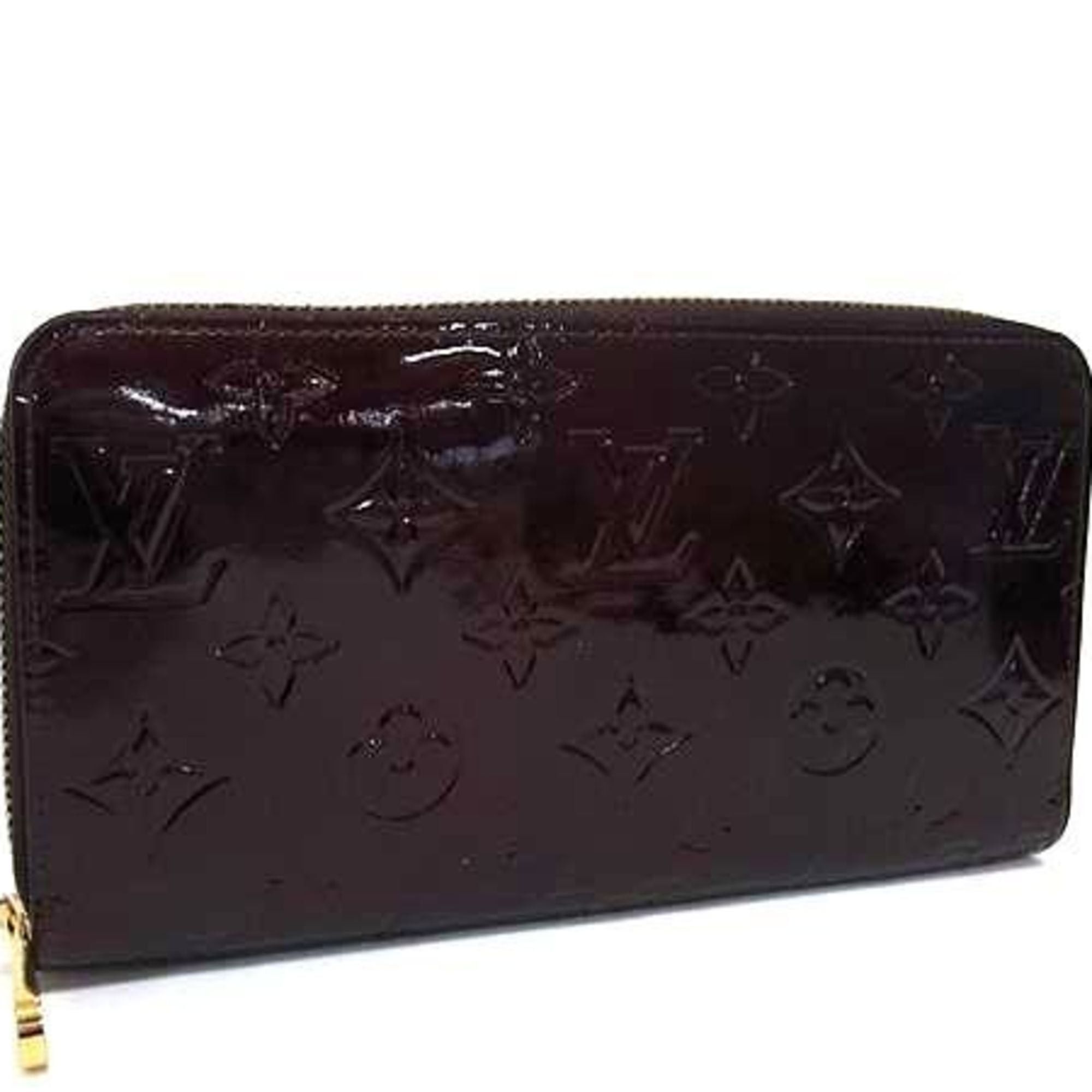 Louis Vuitton LOUIS VUITTON Zippy Wallet M93522 Amaranth Monogram Vernis Women's Round Long Size ONE SIZE - 1 Thumbnail