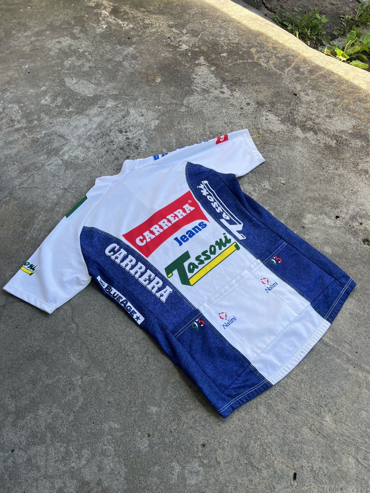 Carrera Vintage Maglia Cycling Jersey Carrera Jeans Maillot TDF 1992 Size US L / EU 52-54 / 3 - 10 Thumbnail